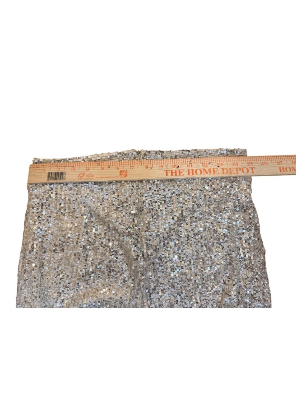 Champagne Sequin Embellished High Waist Wide Leg Swishy Pants Illy - Picture 6 of 10